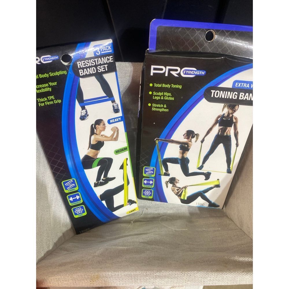 2 pk of Exercise Resistance Bands and Toning Bands
